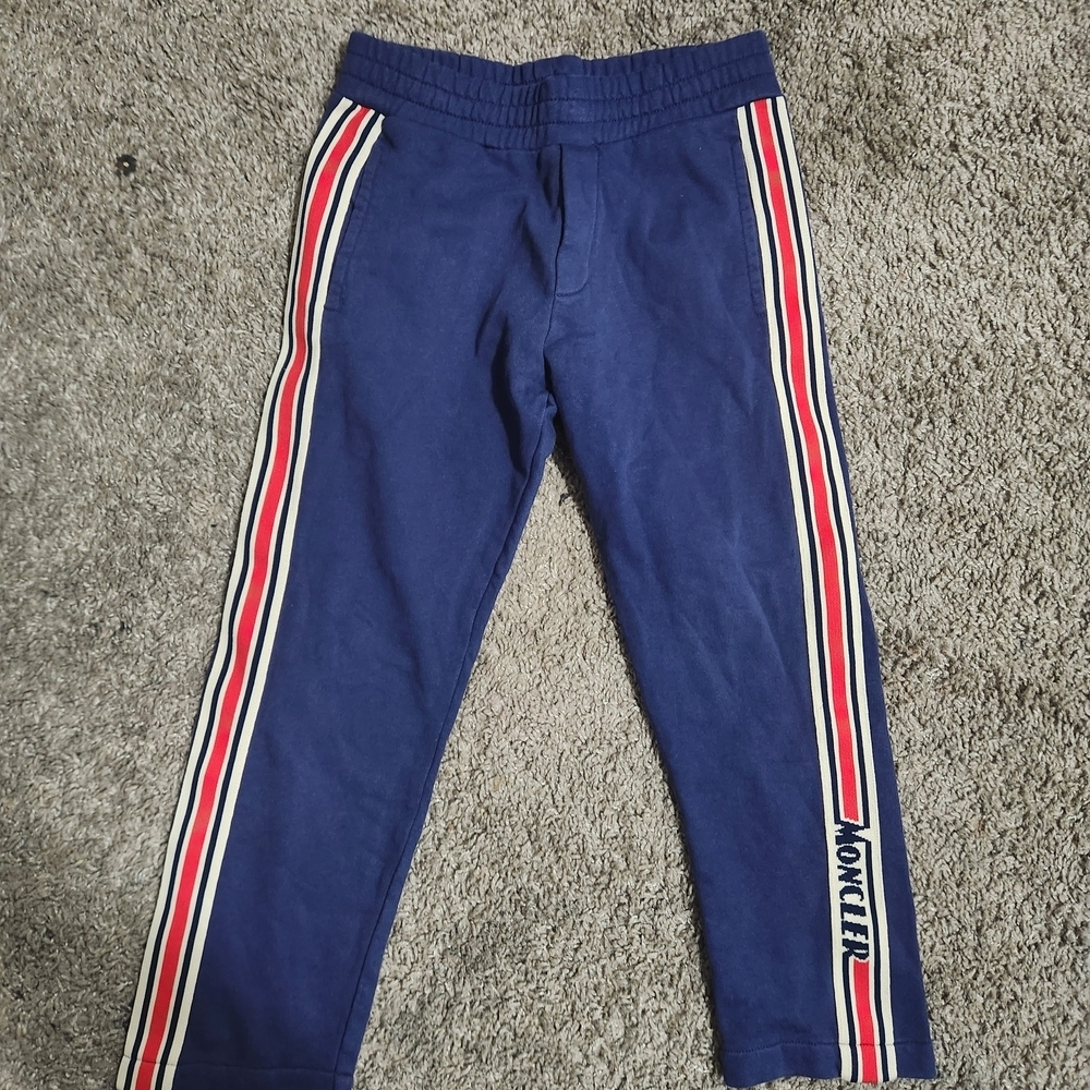 Moncler Kids Blue Track Pants